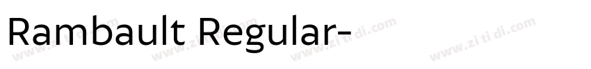 Rambault Regular字体转换